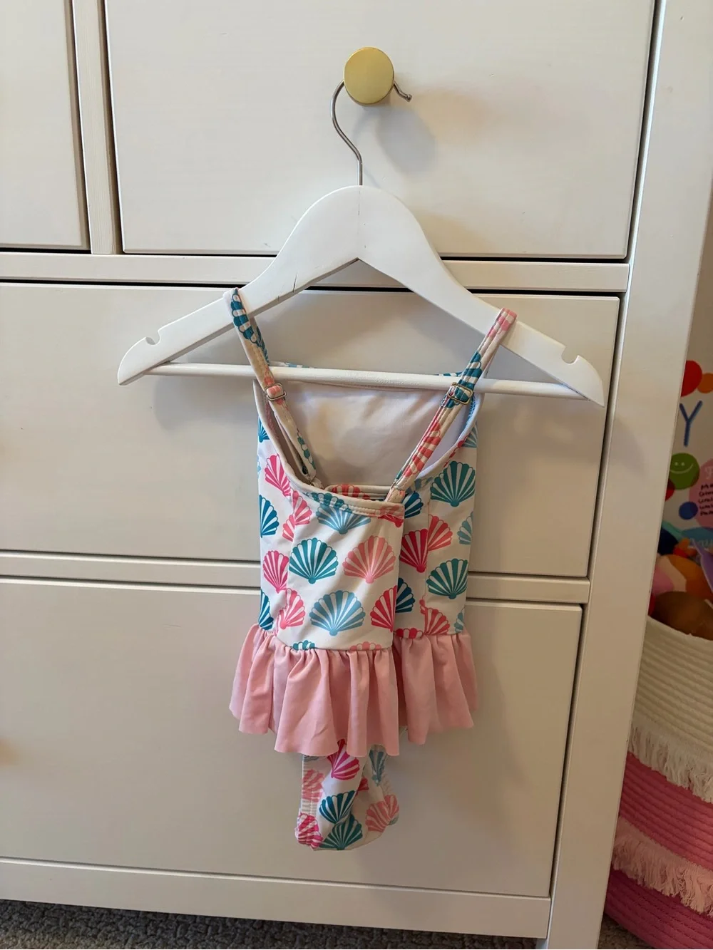 James & Lottie Seashell Swimsuit Girls 24 Months